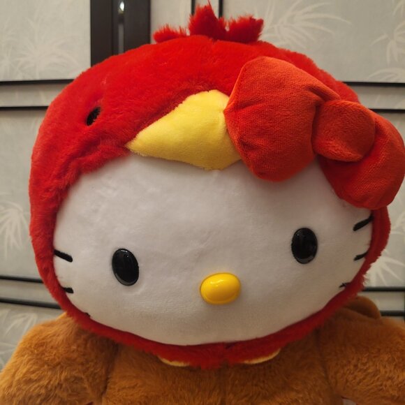 Kawaii Hello Kitty Turkey Plush Greeter Thanksgiving Harvest Fall Autumn NWT - Picture 2 of 7